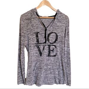 LOVE HOODIE by CHANCE OR FATE Size Large